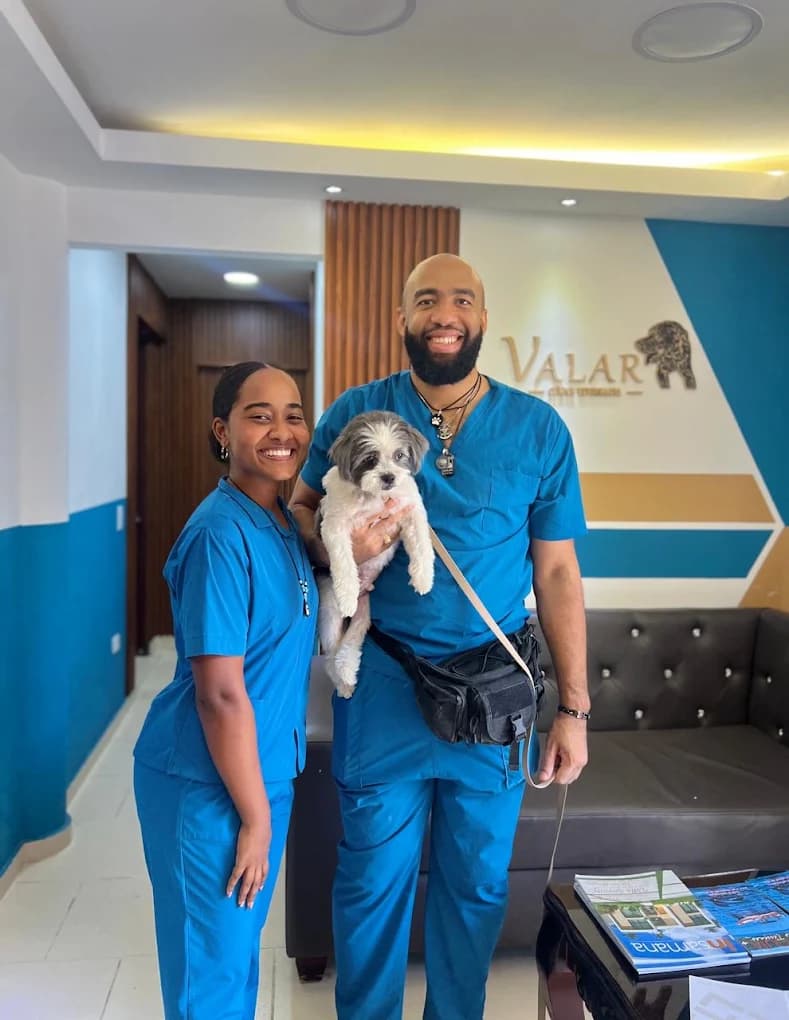 The team at Valar with a patient